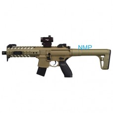 Sig Sauer MPX 30 Shot 88g CO2 Air Rifle FDE .177 Pellet with SIG 20R Red Dot
